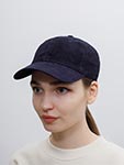 Бейсболка STETSON арт. 7717401 BASEBALL CAP GOAT SUEDE (темно-синий)